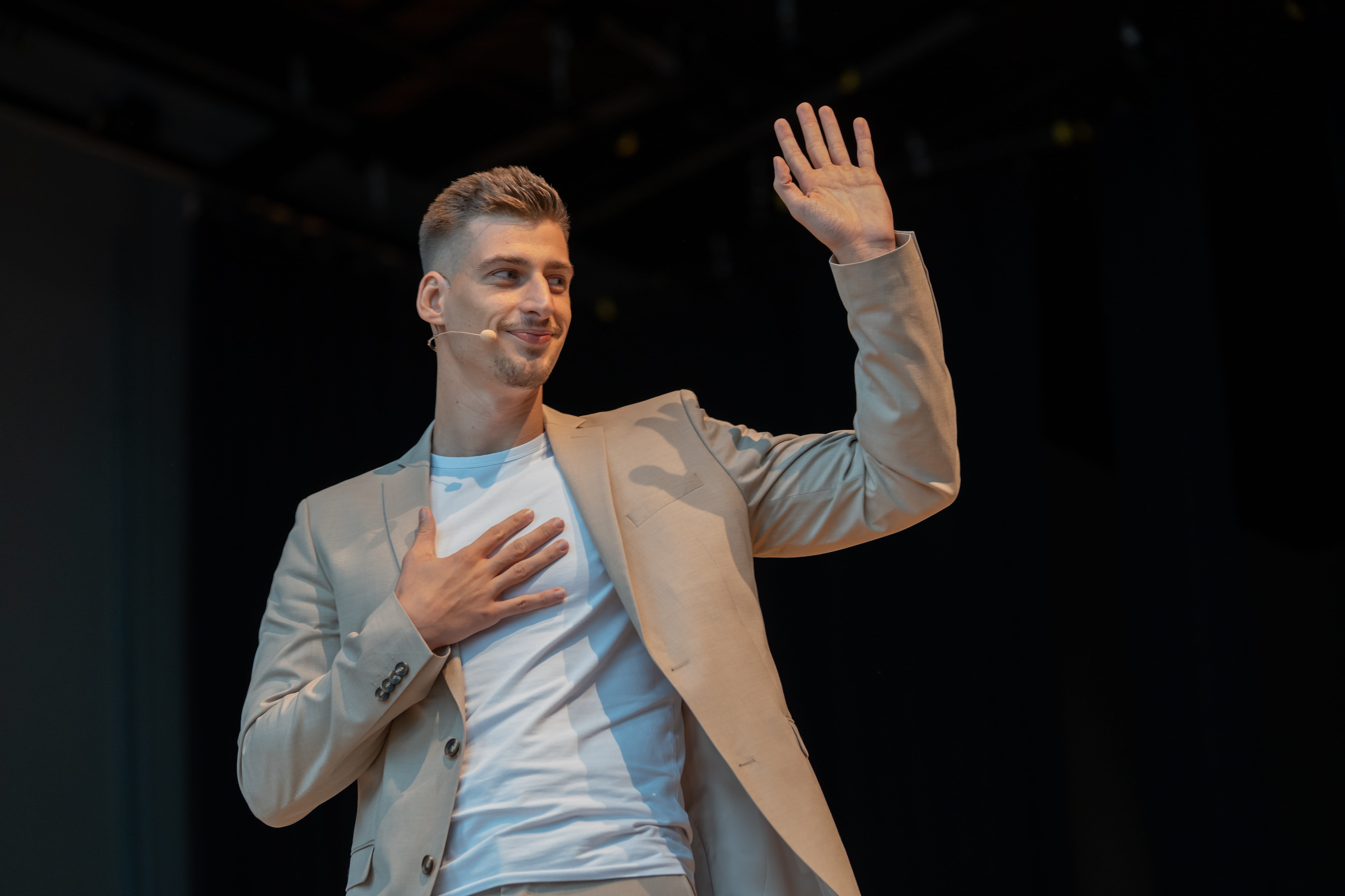 Danny Kroll auf der Bühne